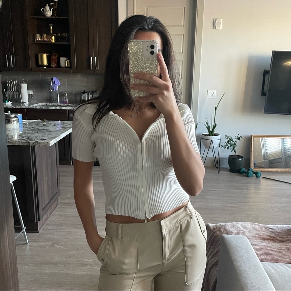 Collared Zip-up Top from Verge Girl